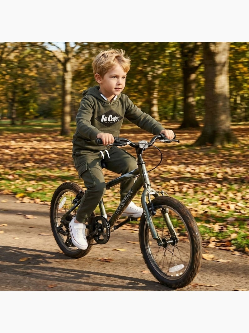 Lee Cooper - Sweat à capuche et pantalon de jogging avec poches Kaki - Kiabi