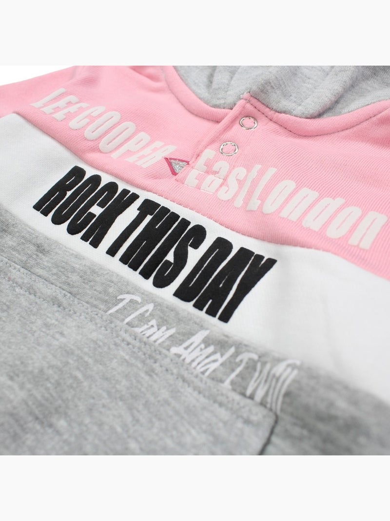 Lee Cooper - Sweat à capuche et pantalon de jogging Gris - Kiabi