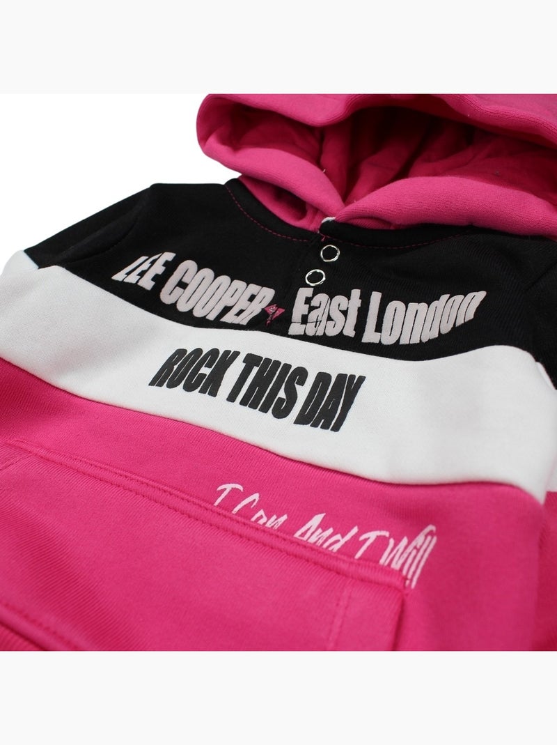 Lee Cooper - Sweat à capuche et pantalon de jogging Rose fushia - Kiabi