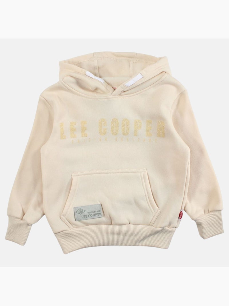 Lee Cooper - Sweat à capuche fille imprimé Blanc - Kiabi