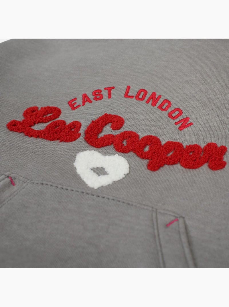 Lee Cooper - Sweat à capuche fille imprimé Gris - Kiabi