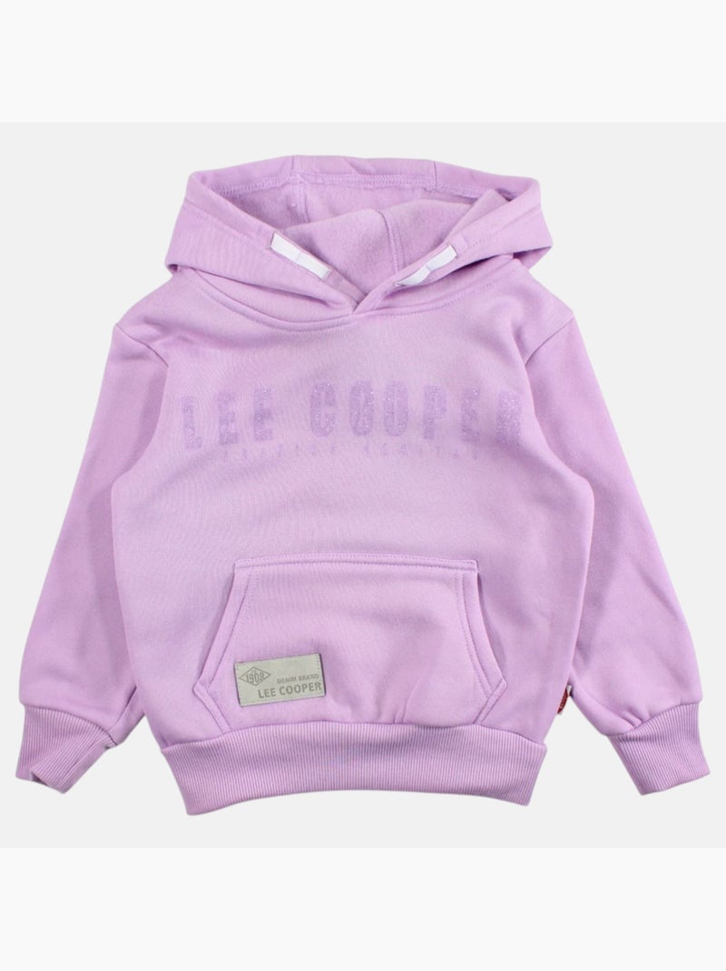 Lee Cooper - Sweat à capuche fille imprimé Mauve - Kiabi