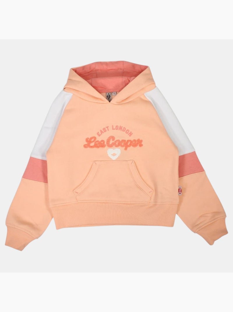 Lee Cooper - Sweat à capuche fille imprimé Rose - Kiabi