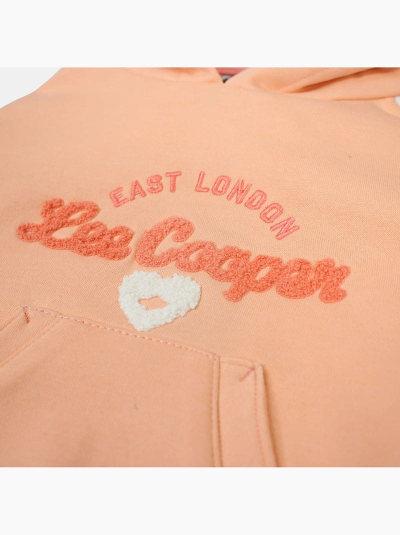 Lee Cooper - Sweat à capuche fille imprimé Rose - Kiabi