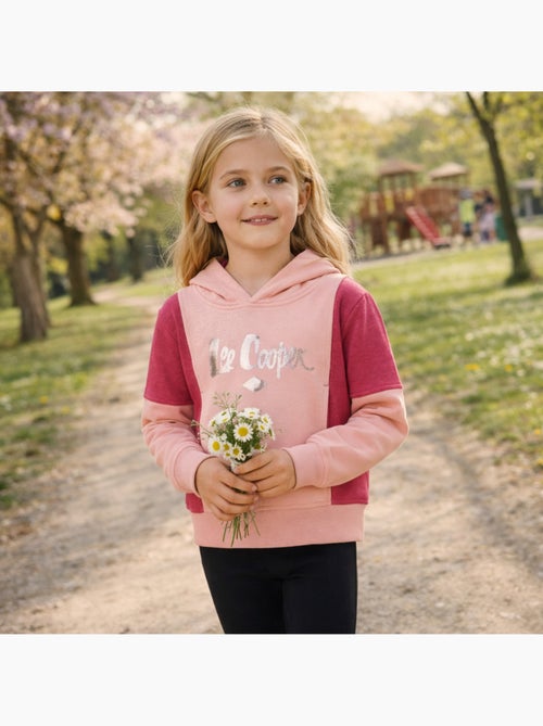 Lee Cooper - Sweat à capuche fille imprimé - Kiabi