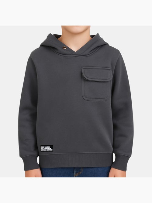 Lee Cooper - Sweat à capuche garçon imprimé - Kiabi