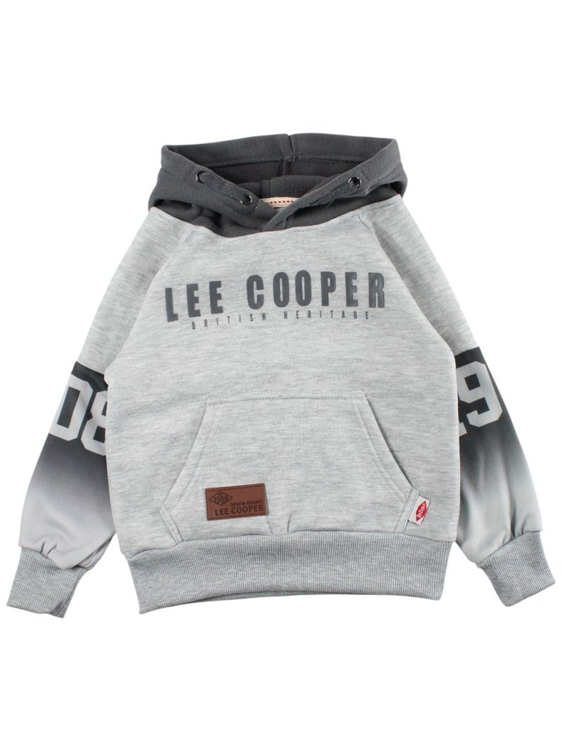 Lee Cooper - Sweat à capuche garçon imprimé Gris - Kiabi