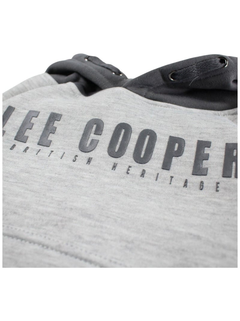 Lee Cooper - Sweat à capuche garçon imprimé Gris - Kiabi
