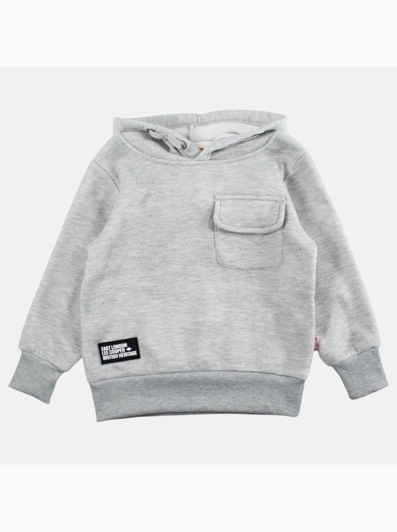 Lee Cooper - Sweat à capuche garçon imprimé Gris - Kiabi