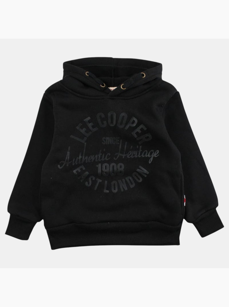 Lee Cooper - Sweat à capuche garçon imprimé Noir - Kiabi