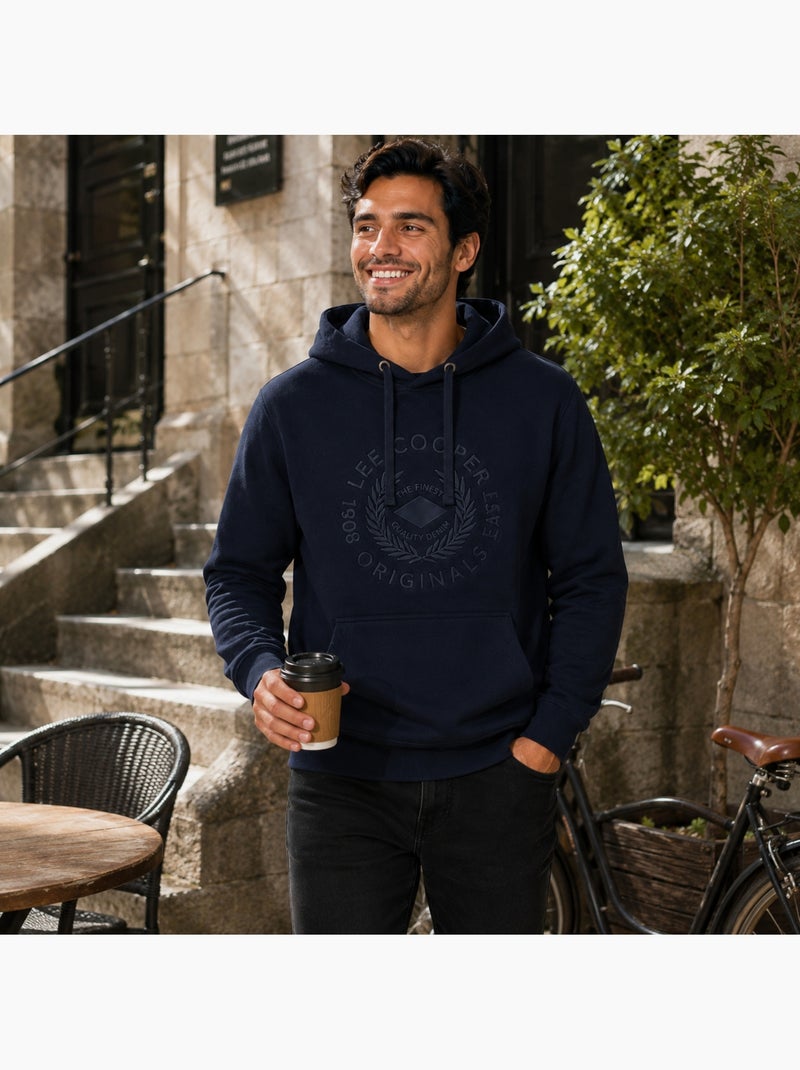 Lee cooper - sweat à capuche homme Bleu marine - Kiabi