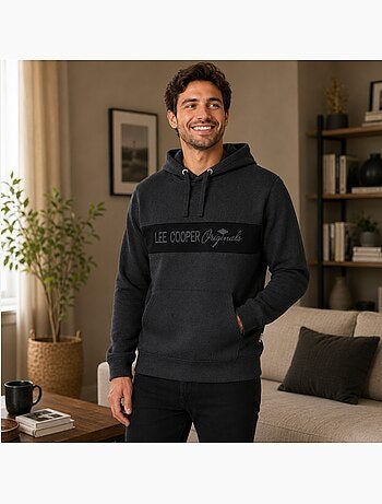Lee cooper - sweat à capuche homme