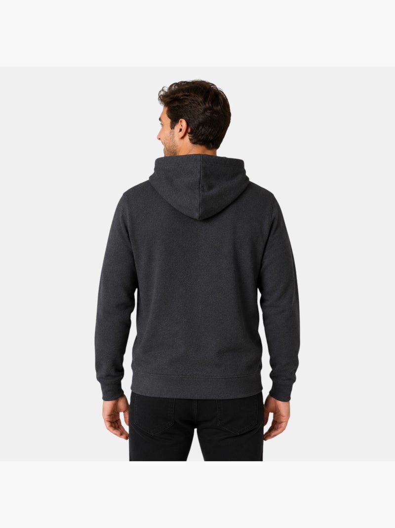 Lee cooper - sweat à capuche homme gris anthracite - Kiabi