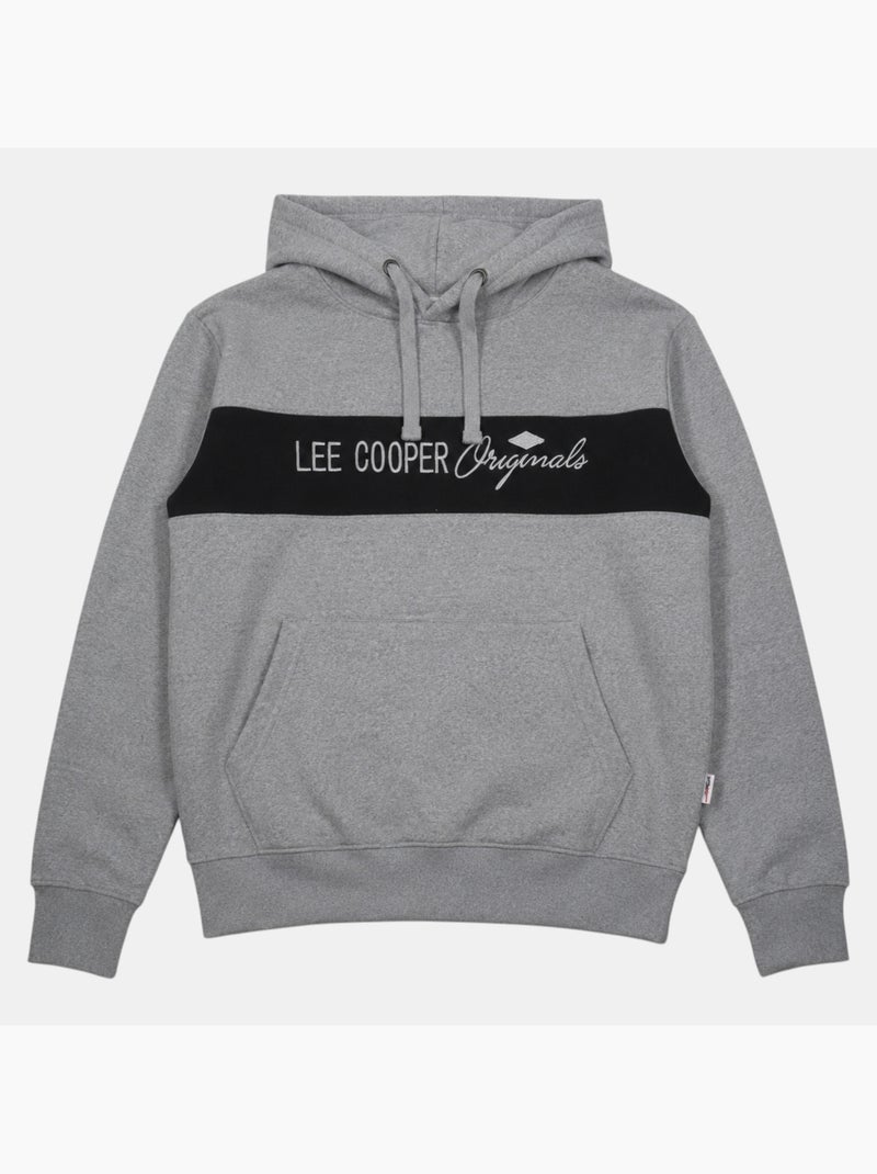 Lee cooper - sweat à capuche homme Gris - Kiabi