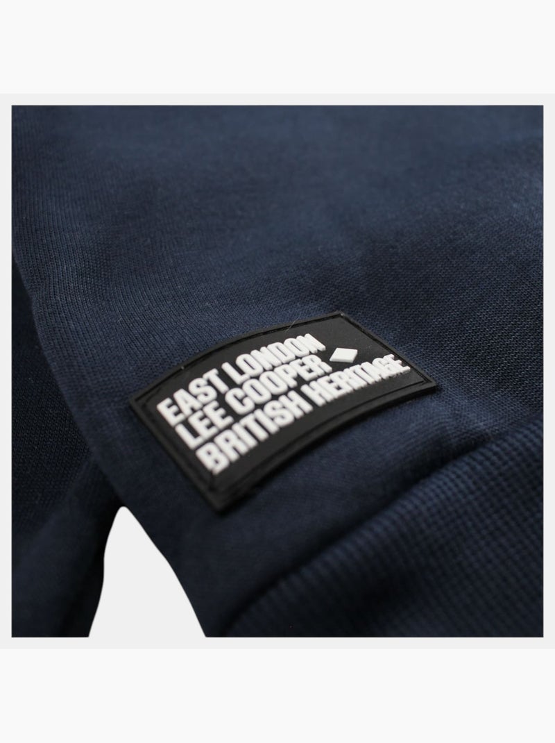 Lee cooper - sweat à capuche imprimé, manches longues Bleu marine - Kiabi