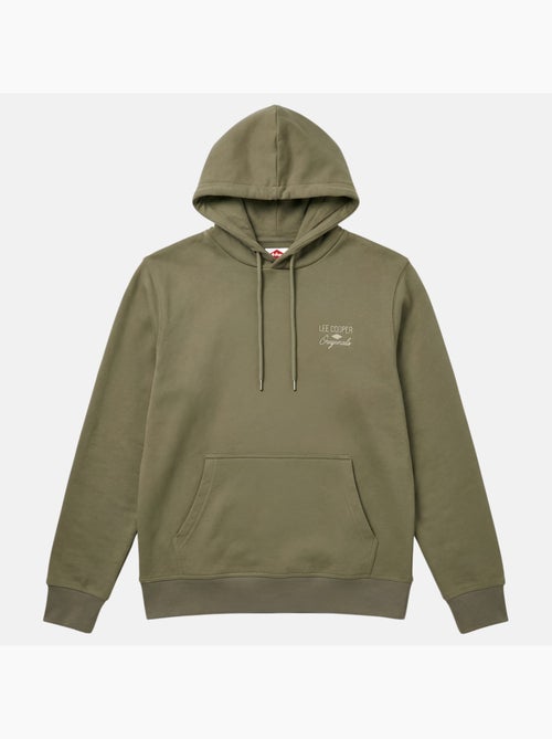 Lee cooper - sweat à capuche imprimé, manches longues, poche kangourou et finitions bord-côte - Kiabi Lee cooper - sweat à capuche imprimé, manches longues, poche kangourou et finitions bord-côte - Kiabi