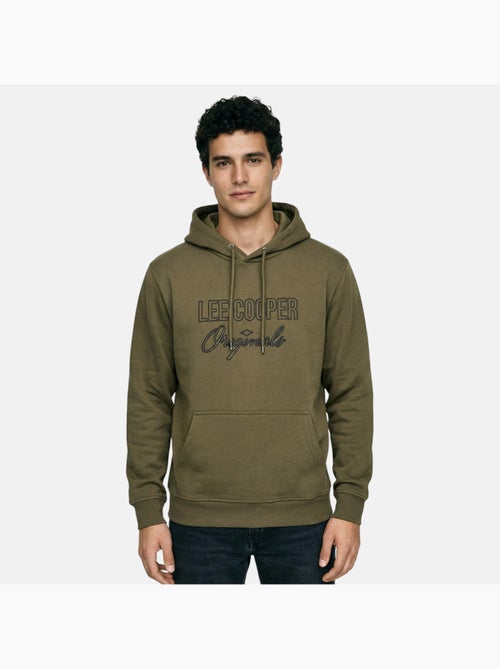 Lee cooper - sweat à capuche imprimé, manches longues, poche kangourou et finitions bord-côte - Kiabi Lee cooper - sweat à capuche imprimé, manches longues, poche kangourou et finitions bord-côte - Kiabi