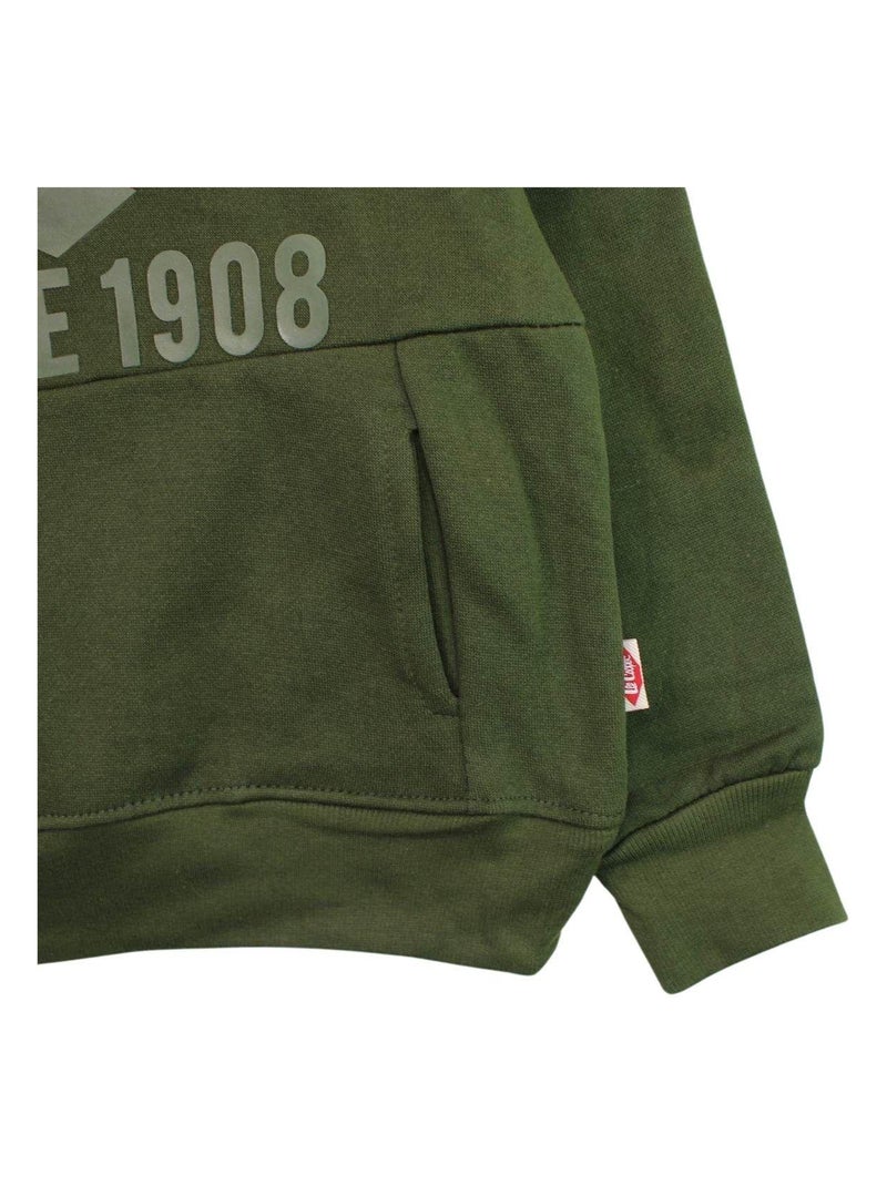 Lee Cooper - Sweat capuche Lee Cooper Kaki - Kiabi