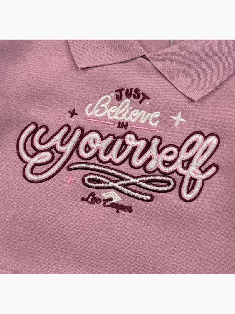 Lee Cooper - Sweat fille imprimé Rose - Kiabi