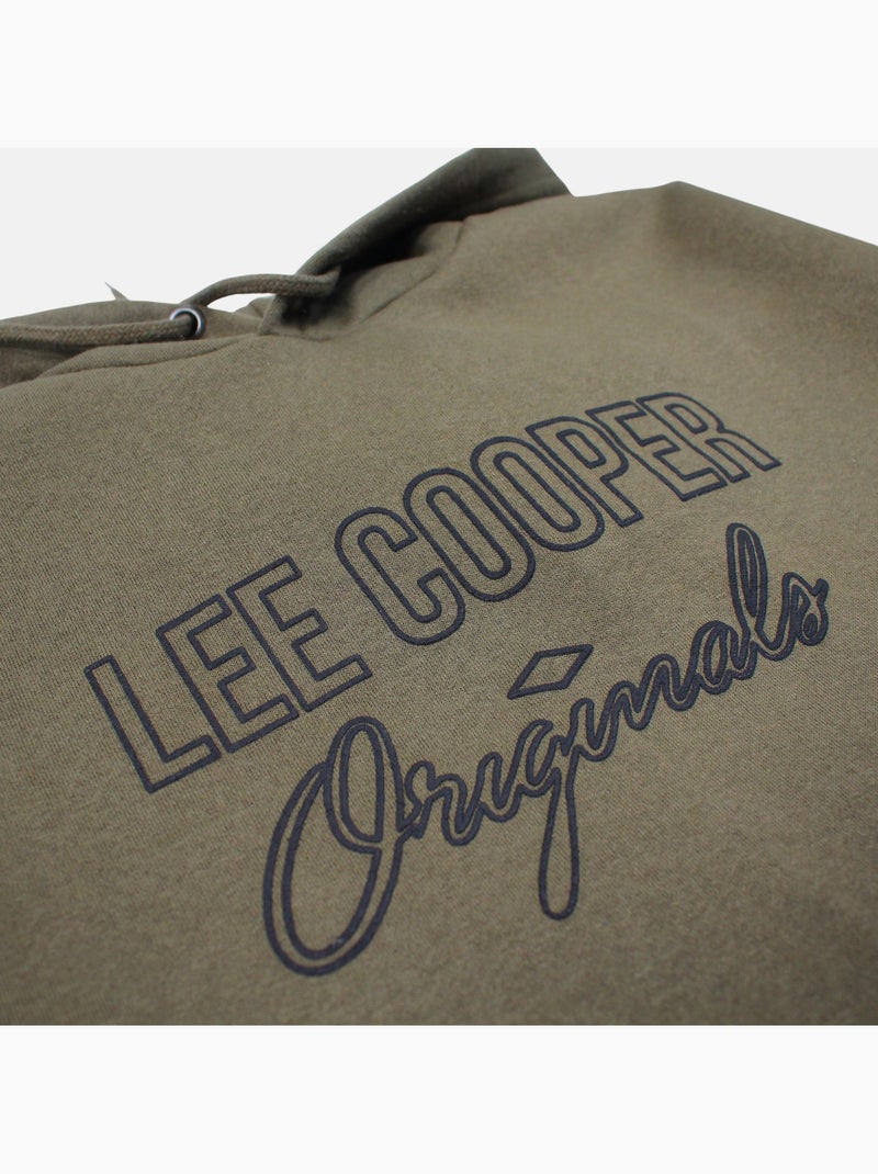 Lee Cooper - Sweat homme à capuche Kaki - Kiabi