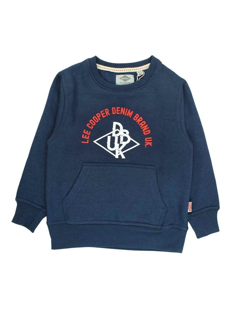 Lee Cooper - Sweat imprimé Lee Cooper en coton Bleu marine - Kiabi