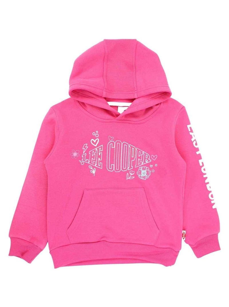 Lee Cooper - Sweat imprimé Lee Cooper Rose fushia - Kiabi