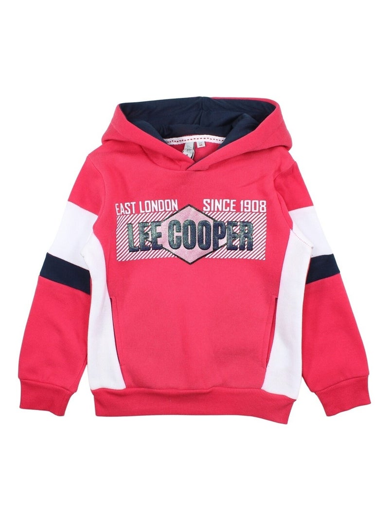 Lee Cooper - Sweat imprimé Lee Cooper Rose fushia - Kiabi