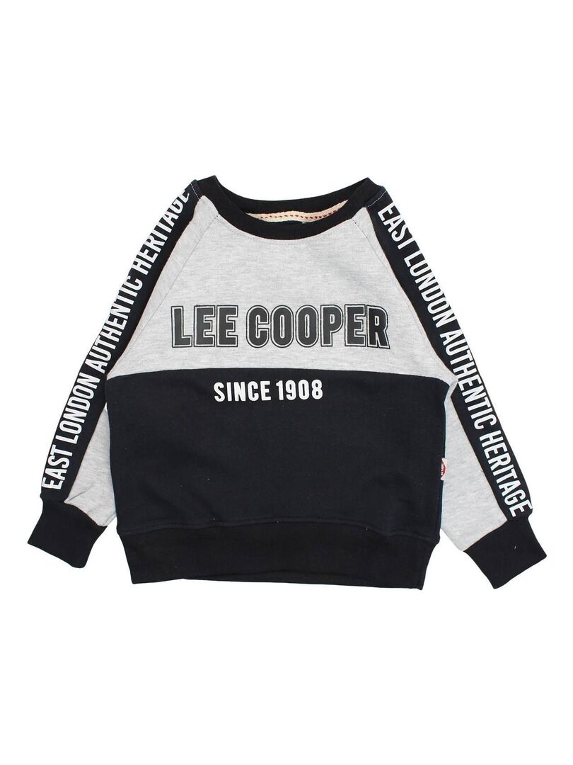 Lee Cooper Sweat imprime logo en coton Noir Kiabi 24.90