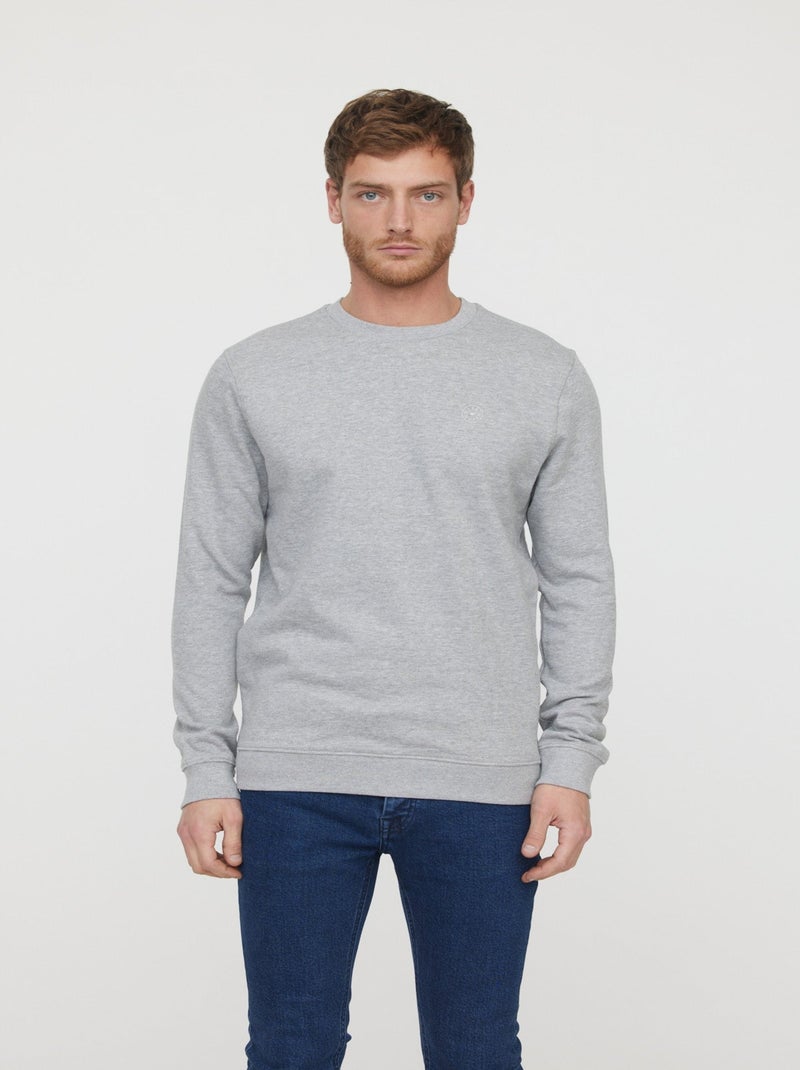 Lee Cooper - Sweatshirt EDIE Gris Chine Gris - Kiabi