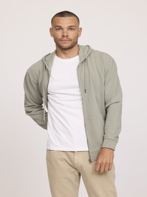 Lee Cooper - Sweatshirt EFICO ML Kaki vert - Kiabi