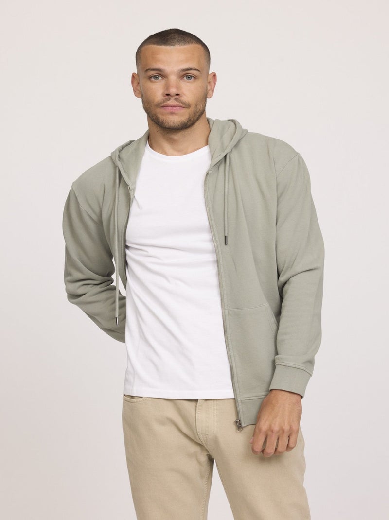 Lee Cooper - Sweatshirt EFICO ML Kaki vert Vert - Kiabi