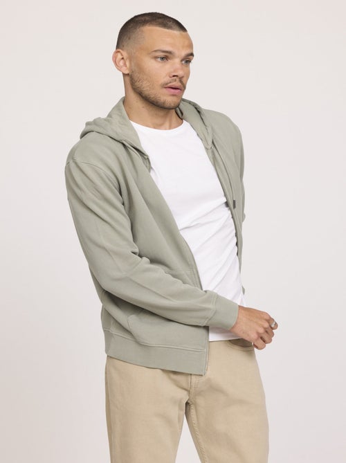 Lee Cooper - Sweatshirt EFICO ML Kaki vert - Kiabi