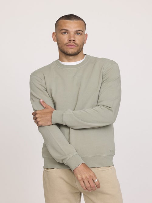 Lee Cooper - Sweatshirt ENRICO Kaki vert - Kiabi