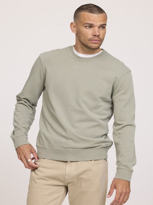 Lee Cooper - Sweatshirt ENRICO Kaki vert - Kiabi