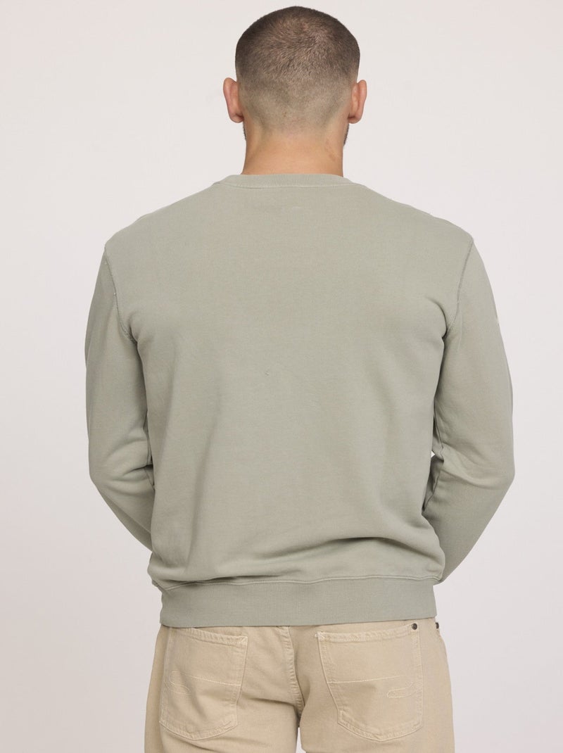 Lee Cooper - Sweatshirt ENRICO Kaki vert Vert - Kiabi