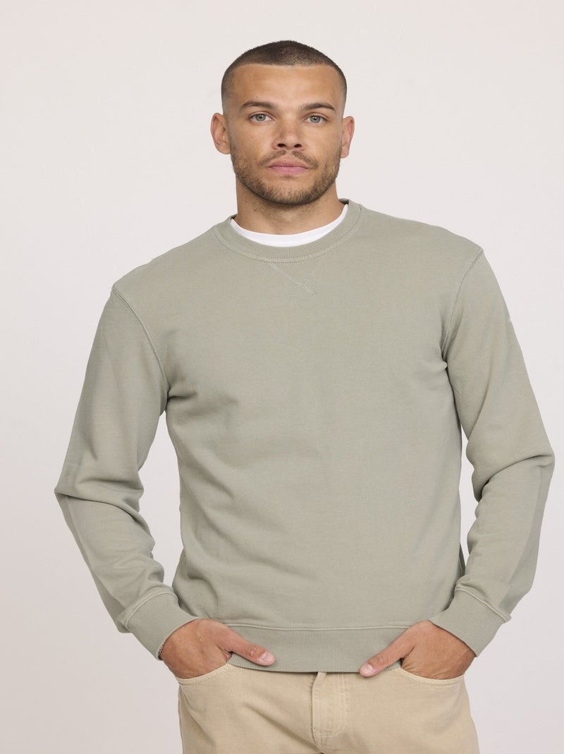 Lee Cooper - Sweatshirt ENRICO Kaki vert Vert kaki - Kiabi