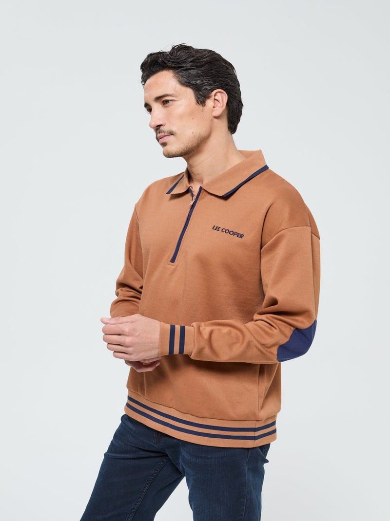 Lee Cooper - Sweatshirt Epolco Camel - Kiabi