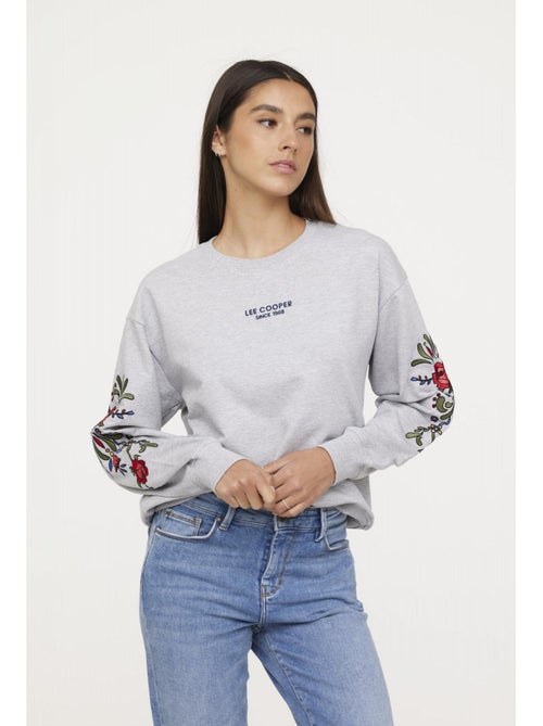 Lee Cooper - Sweatshirt manches longues coton regular ELIDA - Kiabi