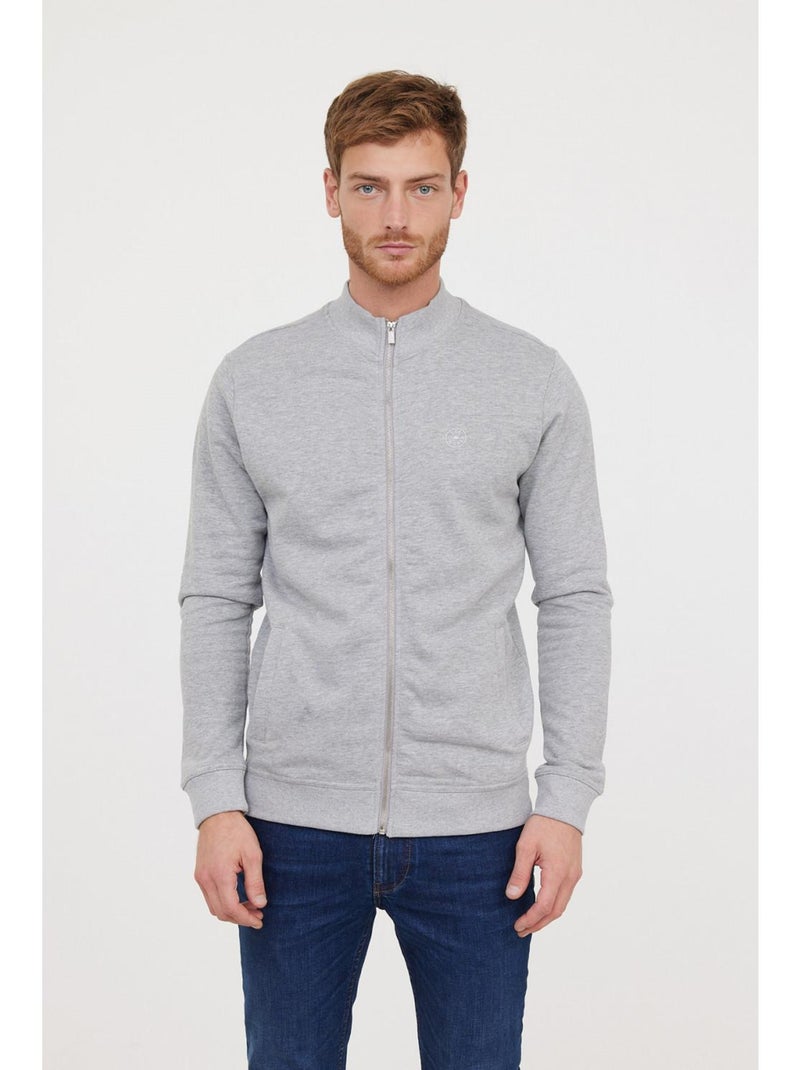 Lee Cooper - Sweatshirt manches longues coton regular EMOLI Gris chiné - Kiabi