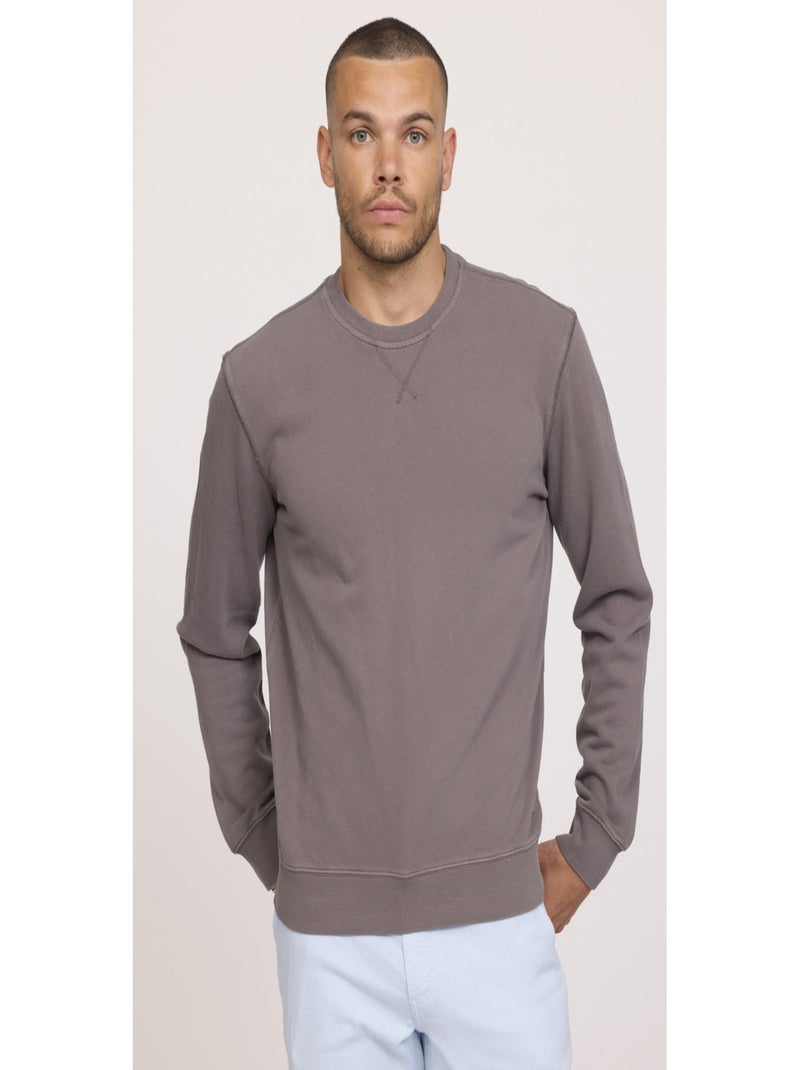 Lee Cooper - Sweatshirt manches longues coton regular ENRICO gris anthracite - Kiabi