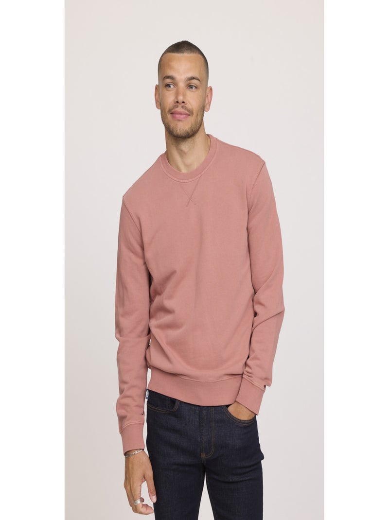 Lee Cooper - Sweatshirt manches longues coton regular ENRICO Orange - Kiabi