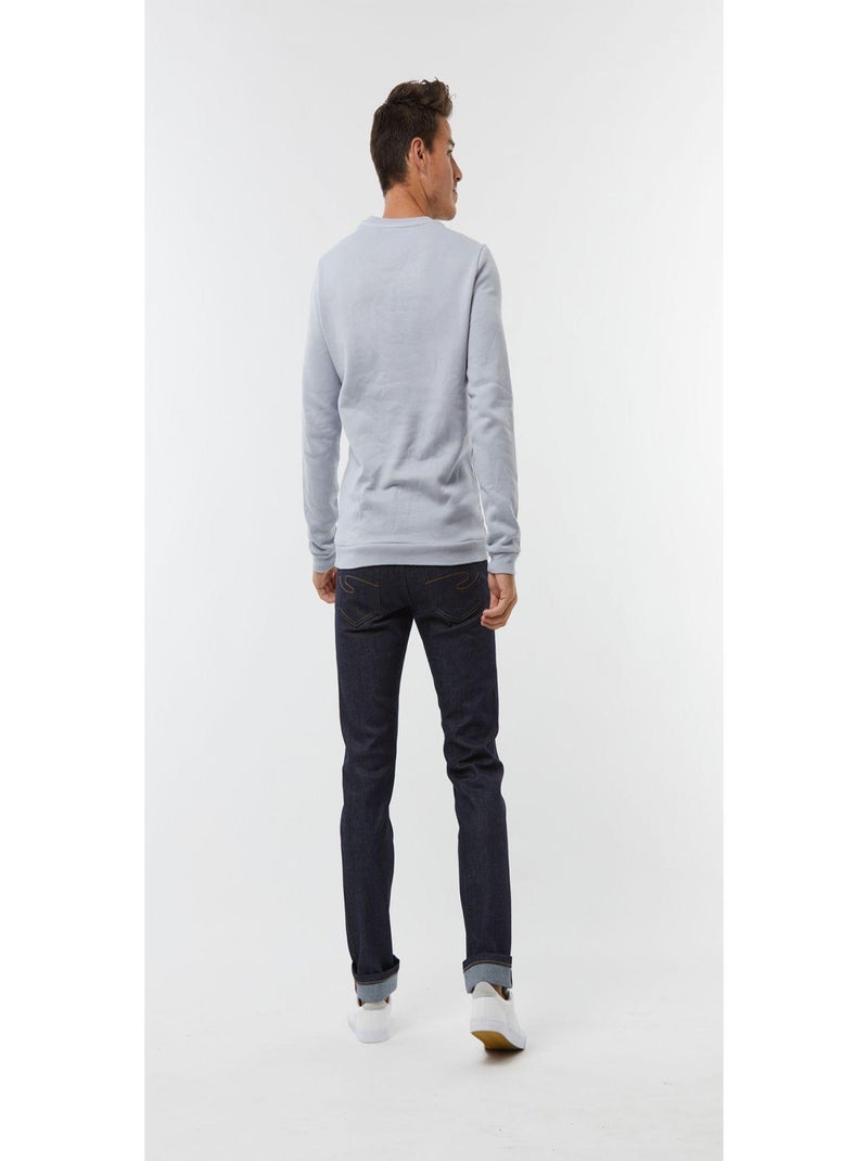 Lee Cooper - Sweatshirt mixte EVA Gris chine Bleu - Kiabi
