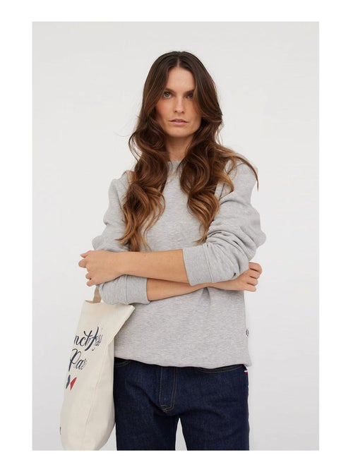 Lee Cooper - Sweatshirt mixte EVA Gris chine - Kiabi Lee Cooper - Sweatshirt mixte EVA Gris chine - Kiabi