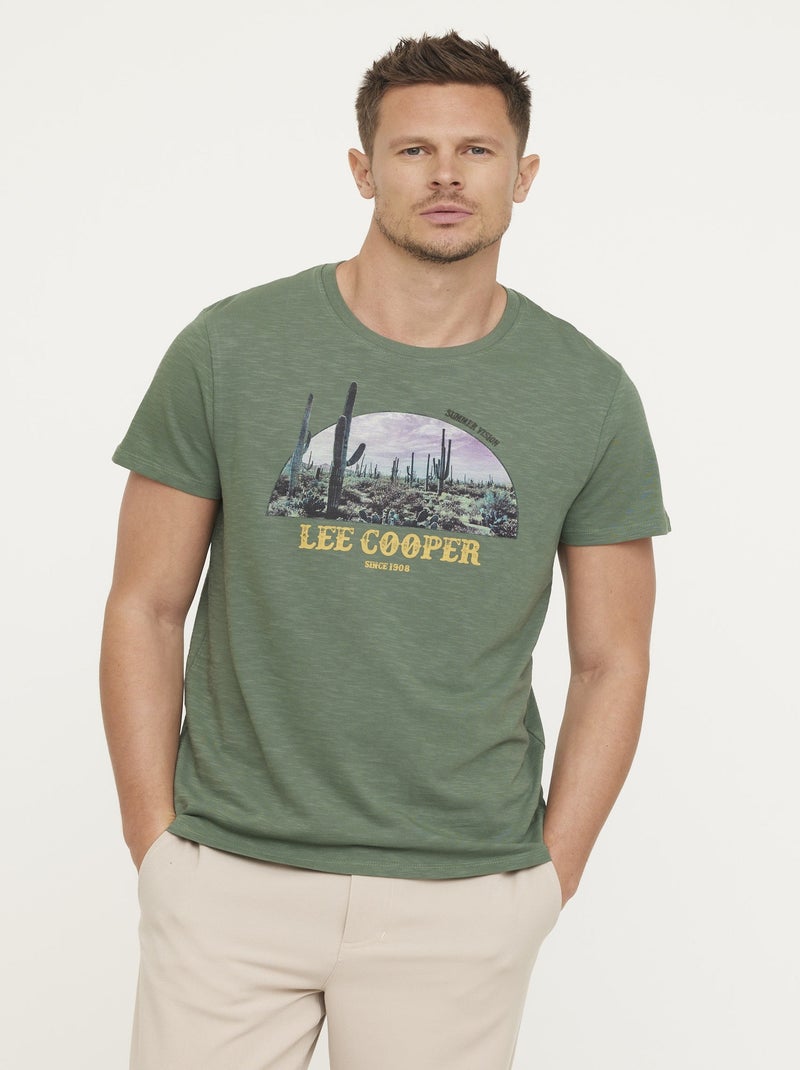 Lee Cooper - T-shirt ACARI Kaki Vert - Kiabi