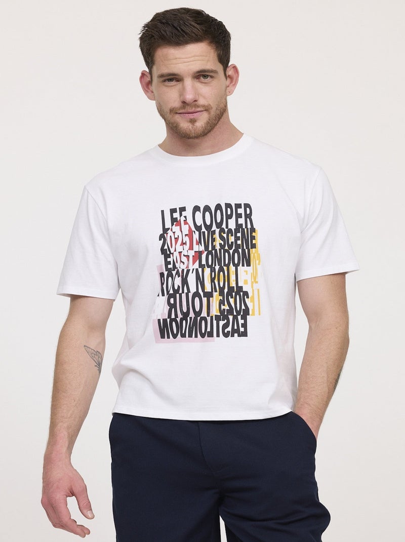 Lee Cooper - T-shirt ACERA Blanc Blanc - Kiabi