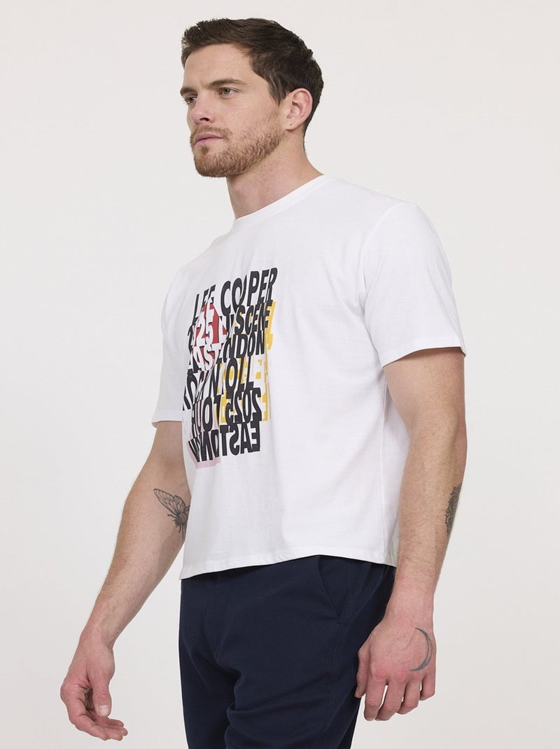 Lee Cooper - T-shirt ACERA Blanc Blanc - Kiabi