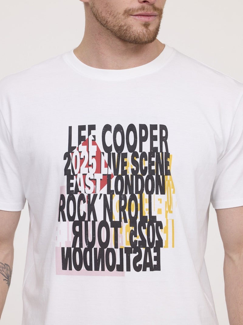 Lee Cooper - T-shirt ACERA Blanc Blanc - Kiabi