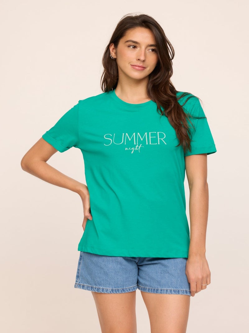 Lee Cooper - T-shirt ACOBU Vert profond Vert foncé - Kiabi