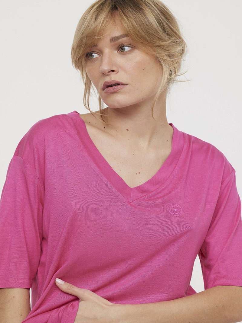 Lee Cooper - T-shirt ADOUNA Framboise Framboise - Kiabi