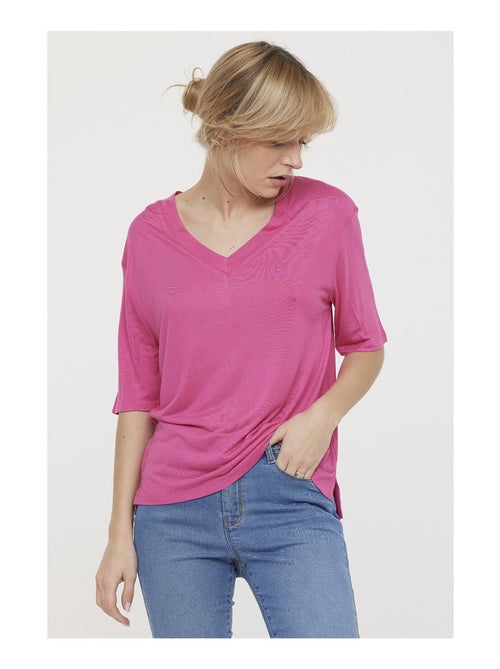 Lee Cooper - T-shirt ADOUNA Framboise - Kiabi